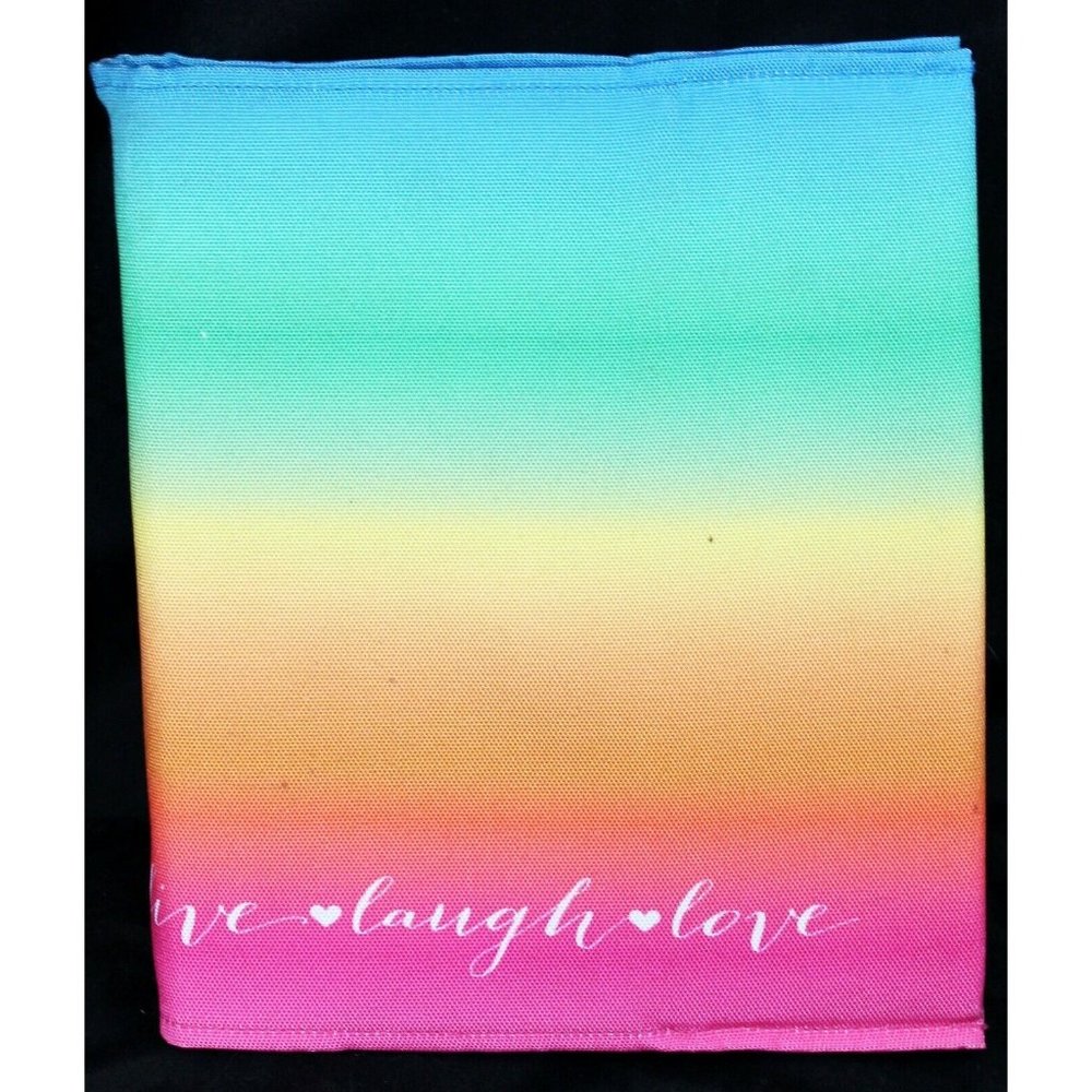 Recollections Fitness and Nutrition Planner Rainbow Colored 4 Ring Calendar Note